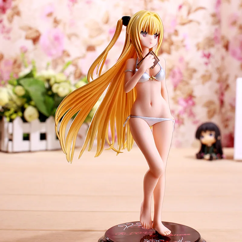 23 см любить Ru Darkness Японская статуэтка Eve сексуальный купальник мультфильм детей подарки ПВХ фигурку Коллекционная модель игрушки