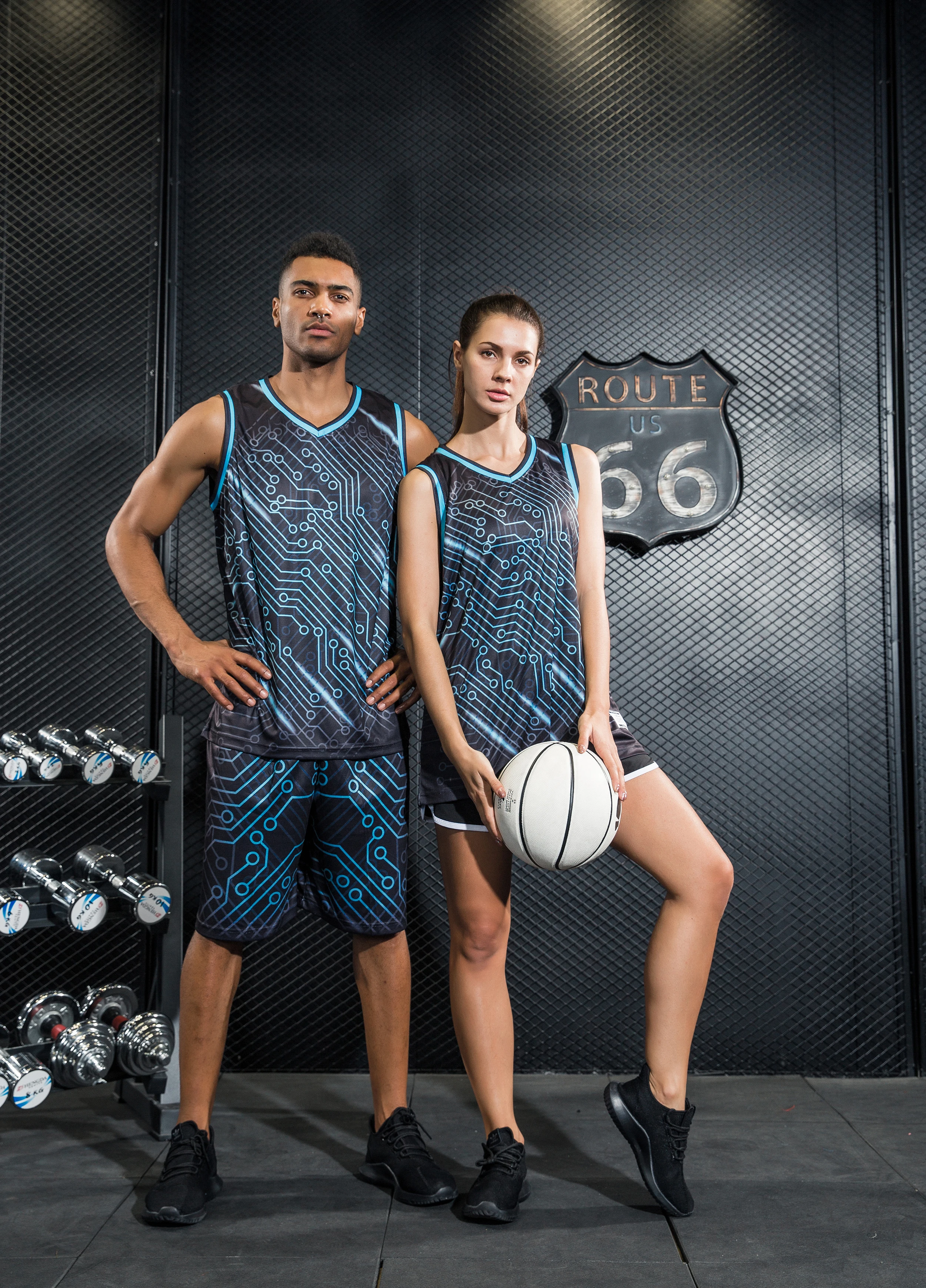 Customized men and Women Basketball Jerseys Sports Team Uniforms Adults