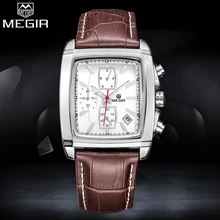 MEGIR Топ люксовый бренд Мужские часы модные спортивные кварцевые часы мужские хронографы аналоговые часы мужские s наручные часы Relogio Masculino