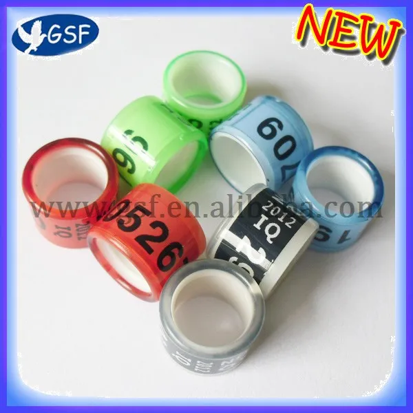 

100pcs custom 8mm plastic pigeon ring for RACING shipping free by post