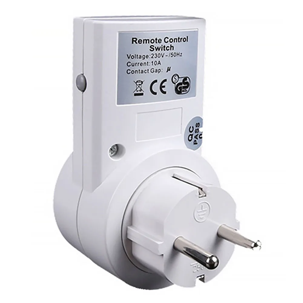 

Remote Control Plug Light Switch Socket Energy-Saving EU Plug Household Wireless Power Outlet Through-wall