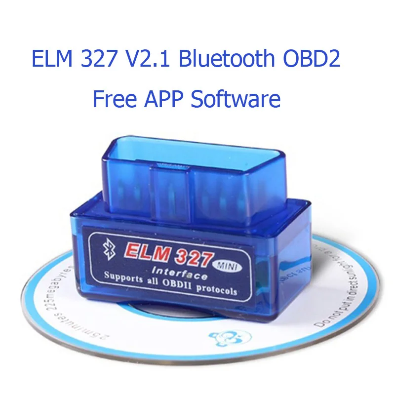 Viecar ELM 327 Mini Bluetooth V2.1 OBD2 ELM327 автосканер Eml327 диагностический сканер для автомобилей OBDII сканер для диагностики авто OBD 2 адаптера - Цвет: Blue Color OBD