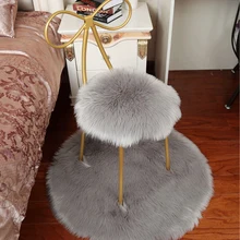 4 цвета мягкий искусственный ковер из овчины машинные моющиеся коврики нескользящие для спальни, ворсистый ковер для гостиной коврики для спальни