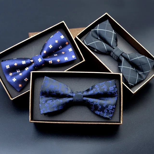 Men Bow Ties 2017 Newest Polyester Bow Tie Brand Male Polka Dot Bowtie