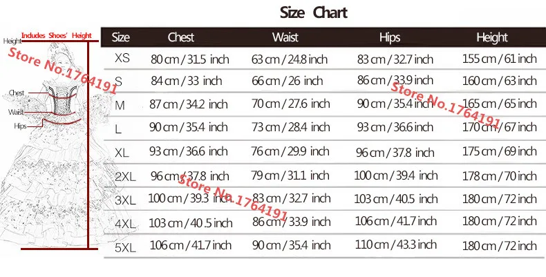size for dress