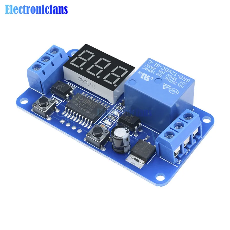 DC 12V Time Delay Relay Trigger Cycle Delay Timer Control Switch Module ...