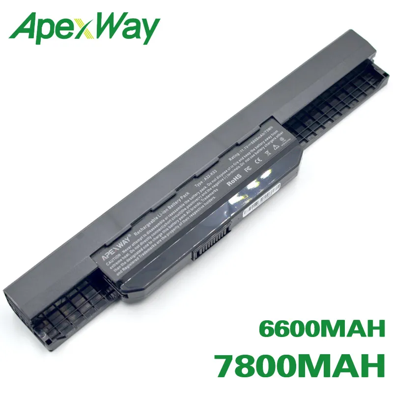 ApexWay батарея для ноутбука Asus A43 X54H X53U X53S K43 K53E K53U A53S X84S A53 A53E X44 X43 K53J K53S K53SV X84 A43 A41-K53 A32-K53