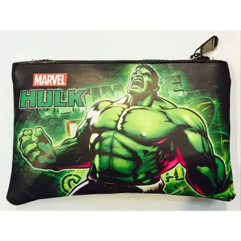 

Animation Hulk Pen Purse Cartoon Anime Stationery Pencil Bags Wallet Men Women Casual Rectangle Leather Zipper Wallets carteira