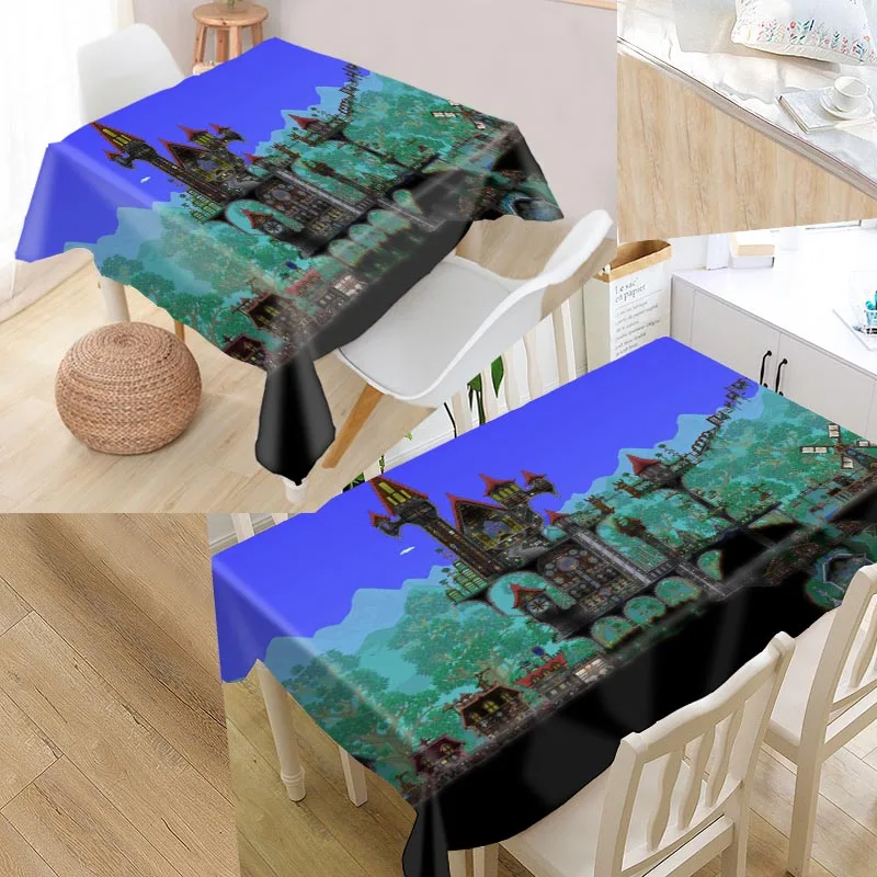 Us 1405 26 Offterraria Custom Table Cloth Oxford Fabric Rectangular Waterproof Oilproof Table Cover Family Party Tablecloth In Tablecloths From - 