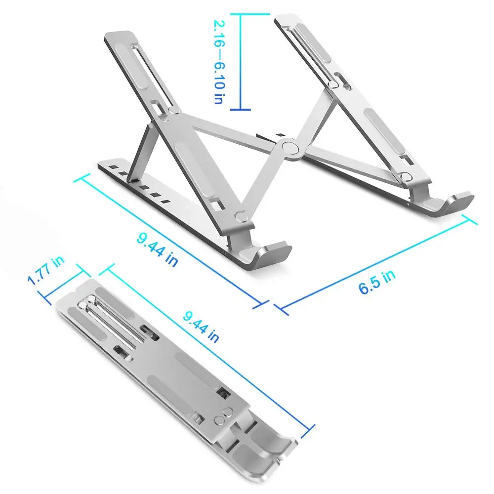 Besegad Регулируемая подставка для планшета, ноутбука, держатель для Apple Macbook Mac Book Pro Air 13 15,6 lenovo Asus Dell iPad