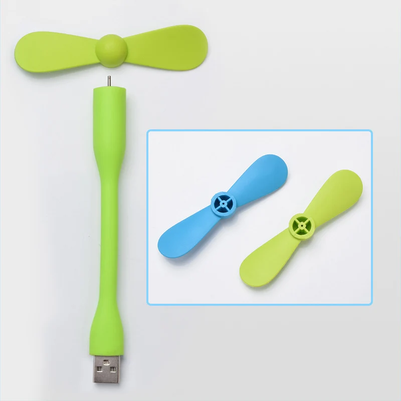 FFFAS Мини милый портативный гибкий USB вентилятор съемный воздуходувка гаджеты