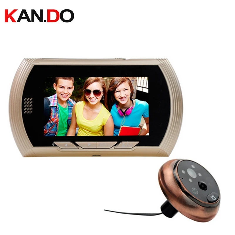 

4.3" Smart Door Peephole Viewer Video Record Door Camera IR Night Vision PIR Motion Sensor No Disturb function video Doorbell