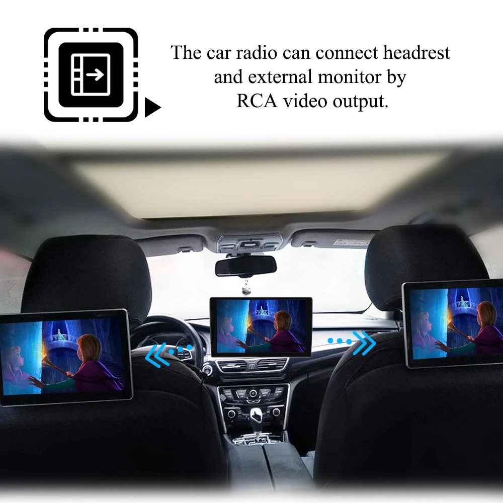 Best ARKRIGHT 7" Android 8.1 4GB 64GB Universal Car Radio Audio Stereo HD GPS Navigation Head Unit DVR OBD Multimedia Player DSP 4G 7