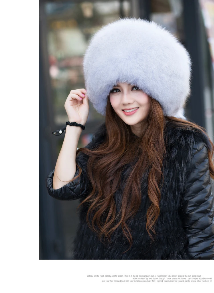 Fox Fur Hat Woman Fashion 
