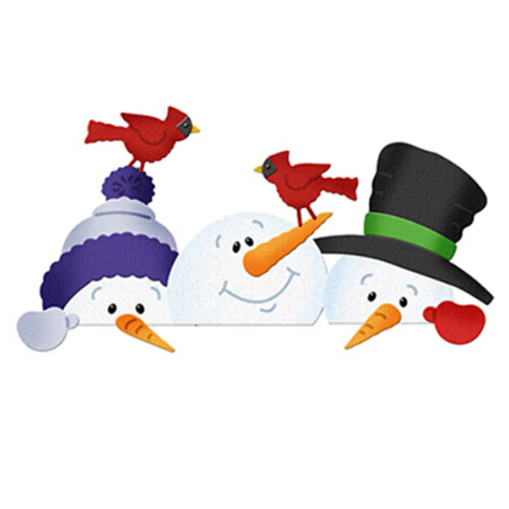 

Snowman Bros Christmas Cutting Dies Scrapbooking New Arrivals Metal Cutting Dies New 2019 DIY Card Decoration Craft Dies