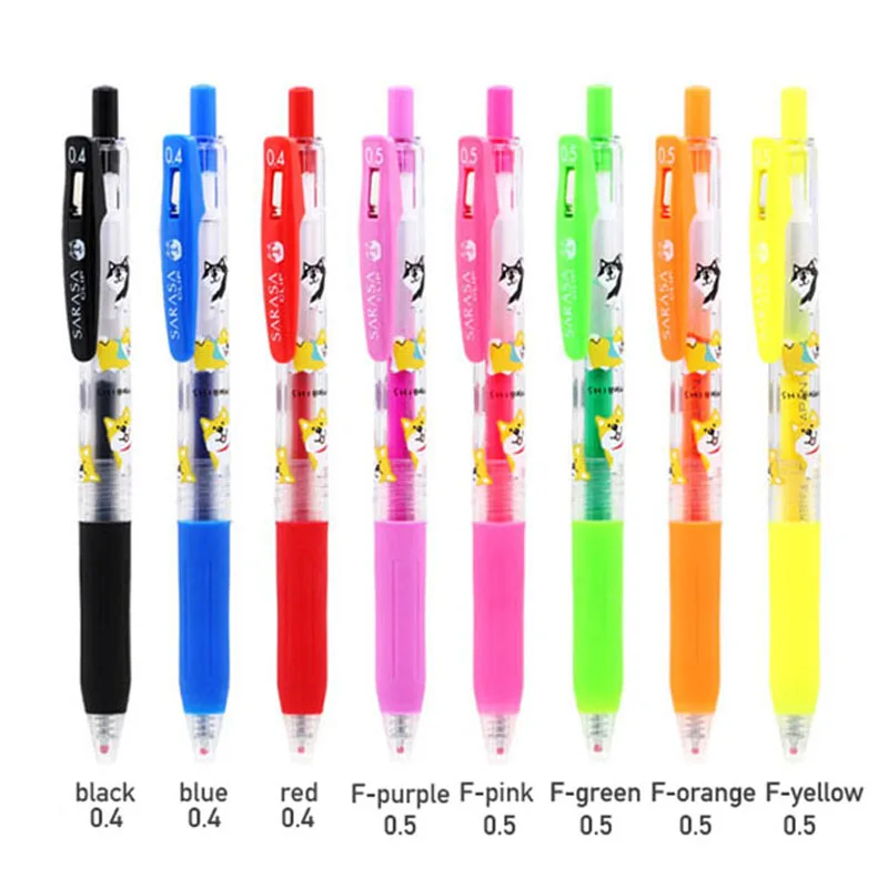 

Japan Zebra SARASA JJ15 corol press pens cute gel pen marker pen 0.5mm bullet Journal Student supplies Kawaii