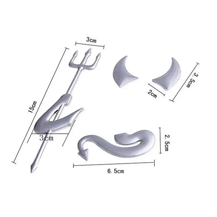 3D стерео автомобильный Галстук Маленький Дьявол автомобильные наклейки личные автомобильные наклейки водонепроницаемые автомобильные наклейки маленькие автомобильные наклейки Ангел