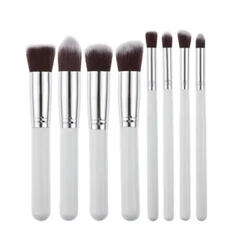 

8pcs Make Up Brushes Set Foundation Blush Powder Brushes Kit Red Dieny Soft Nylon Hair For General Beauty Convenient To Take