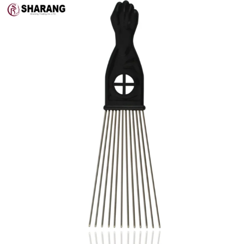Черная металлическая расческа для волос в Африканском и американском стиле, расческа для волос, расческа для волос, инструмент для укладки волос, dhl 500 шт