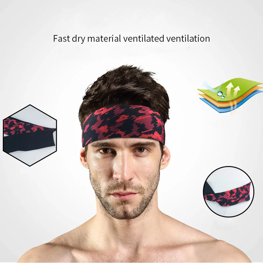 

Headband Sport Men Yoga Accessories Unisex Wicking Sport Hair Bands for Sports Fitness Running Elastic HeadBand joga akcesoria