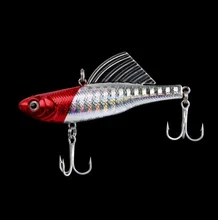 1pcs 14g 6.5cm 1pcs winter fishing hard bait VIB with lead inside ice sea fishing tackle diving swivel jig wobbler lure
