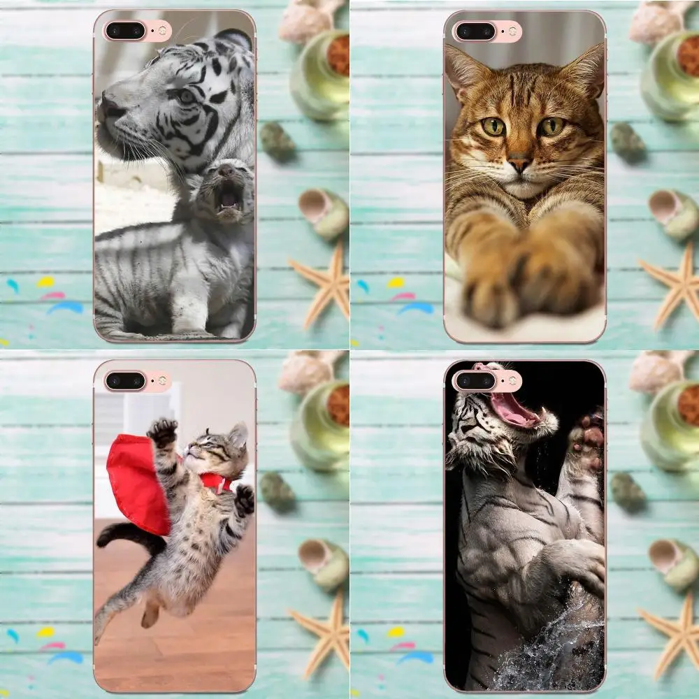 Для Apple iPhone 4 4S 5 5C 5S SE 6 6S 7 8 Plus X XS Max XR мягкий чехол с тигром суперменом | Мобильные