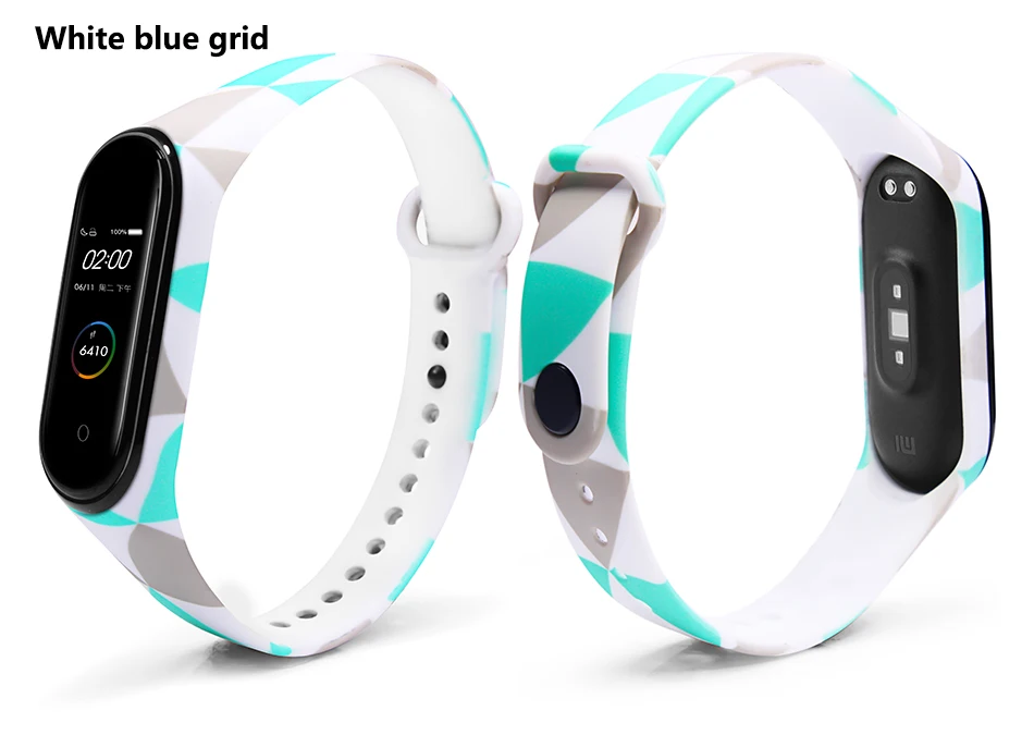 White blue grid