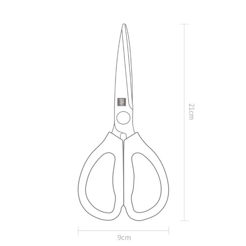 Xiaomi mijia huohou scissors Knife 21cmx9cm Kitchen scissors Stainless Steel flexible Rust prevention For xiaomi smart home kit (2)
