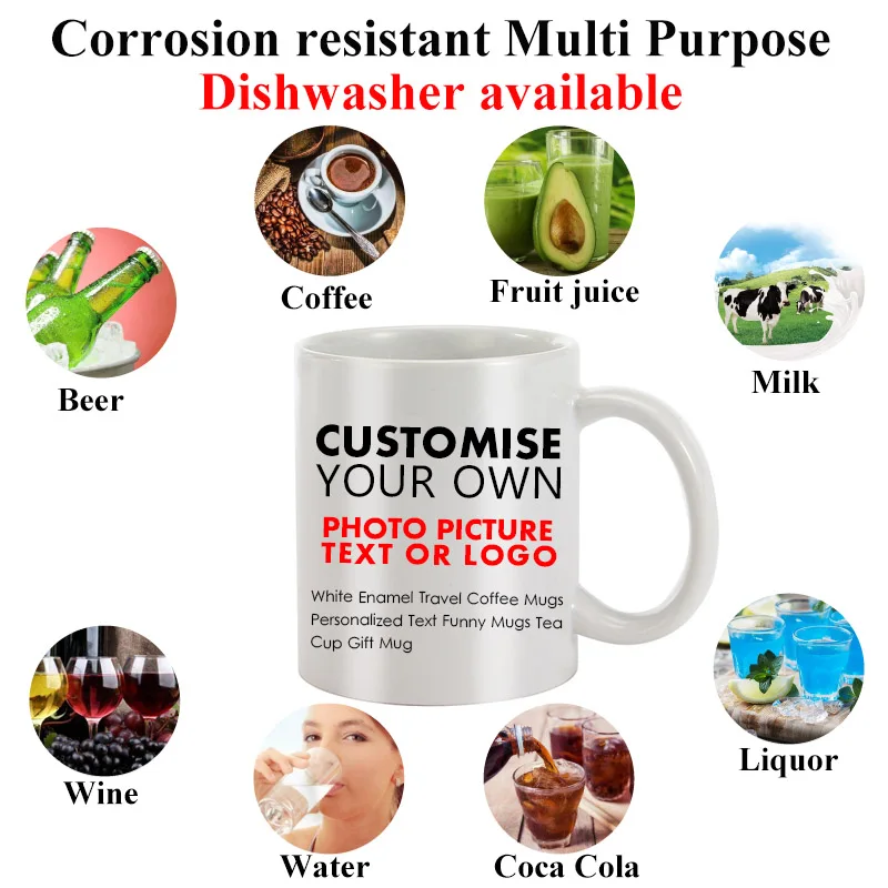 Кофейная керамическая кружка сделай сам печать на заказ белая дорожная кофейная