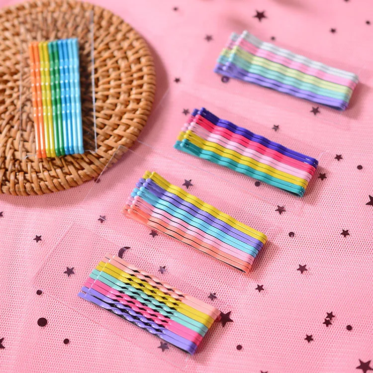 

Young girl heart color web celebrity hair female south Korean children ins hairpin headdress hairpin candy bb clip small clip