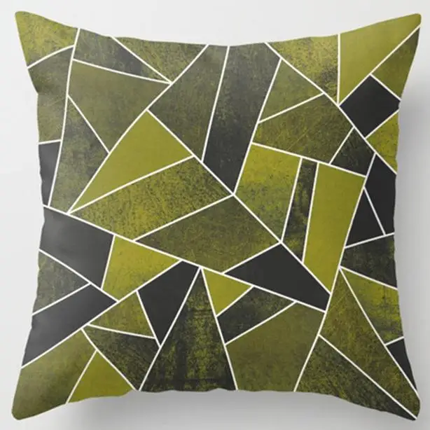 Украшение для дома подушка в нордическом стиле чехол черно-белый полосатый волнистый серый геометрический узор Чехлы на подушки стильный для дивана - Цвет: A13