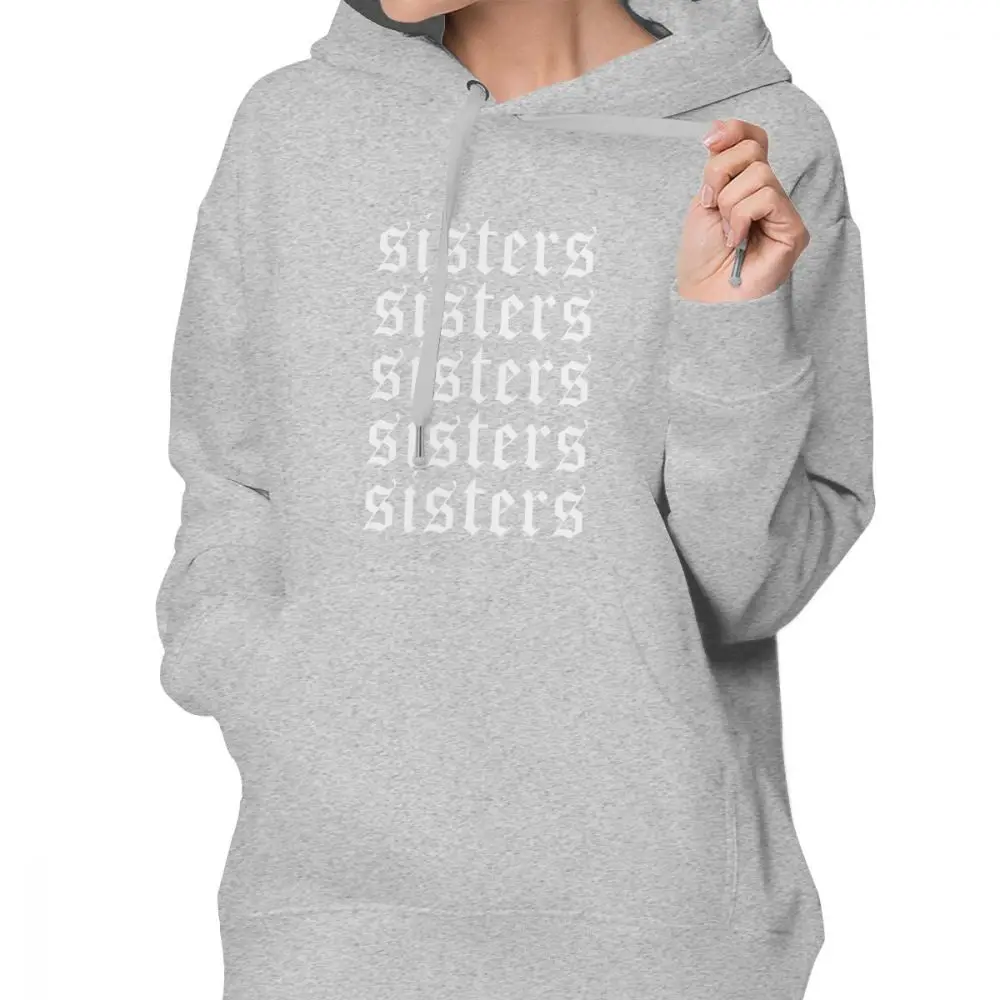 Толстовка с капюшоном с надписью «Sisters James Charles Merch Repeat», белые толстовки с капюшоном, женская уличная одежда, пуловер с длинным рукавом, худи