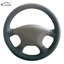 Чехол рулевого колеса автомобиля из натуральной кожи для Citroen Elysee c-elysee Citroen Xsara Picasso/оплетка руля