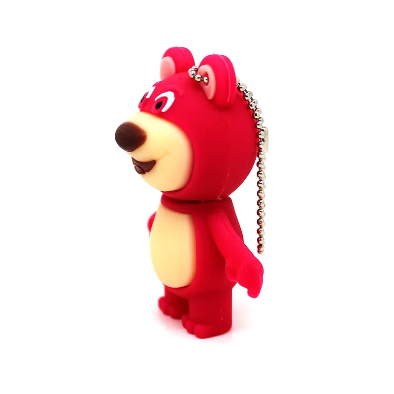 Мультяшный флеш-накопитель История игрушек USB флеш-накопитель Lotso 4GB 8GB клубничный медведь 16G 32GB карта памяти 64GB U диск Pendrive