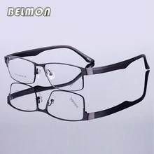 Belmon, оптическая оправа для очков, мужские очки, компьютерные очки по рецепту, близорукость, прозрачные линзы, оправа для очков для мужчин, очки RS735