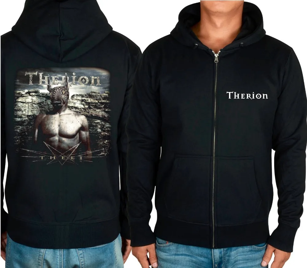 5 видов стилей Швеции Терион sudadera рок с капюшоном зимняя куртка панк смерть тяжелый металл молния толстовка флис готический костюм