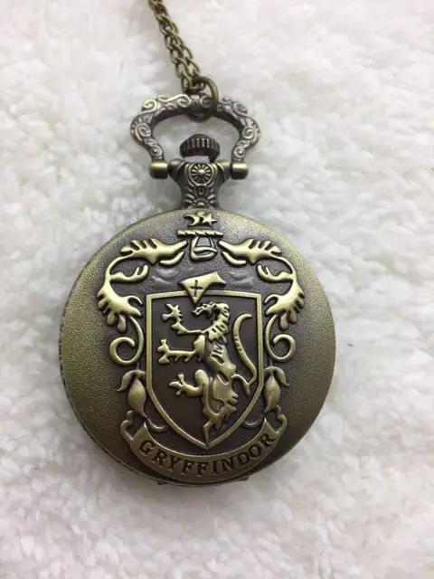 Harry potter Bronze antique quartz pendant Good quality Roman numerals pocket wa Harry potter Bronze antique quartz pendant Good quality Roman numerals pocket wa