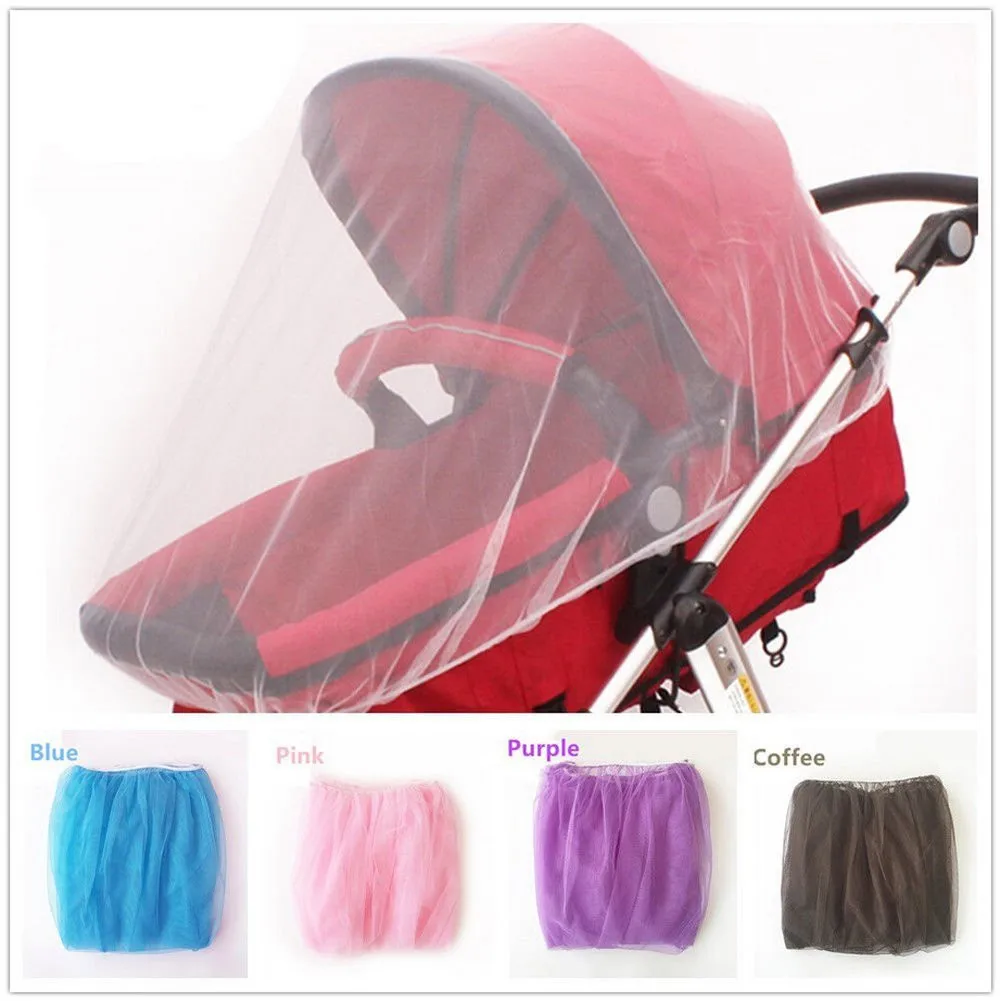 

Baby Stroller Outdoor Anti-mosquito Insect Baby Car Color Mosquito Net Summer Safe Baby Carriage Insect Full Cover Mosquito Net