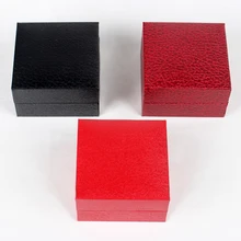 10 шт. черные/красные/темно-красные пластиковые часы дисплей коробка с бархатной подушкой для подарка ювелирные изделия Модный чехол для упаковки с фабрики