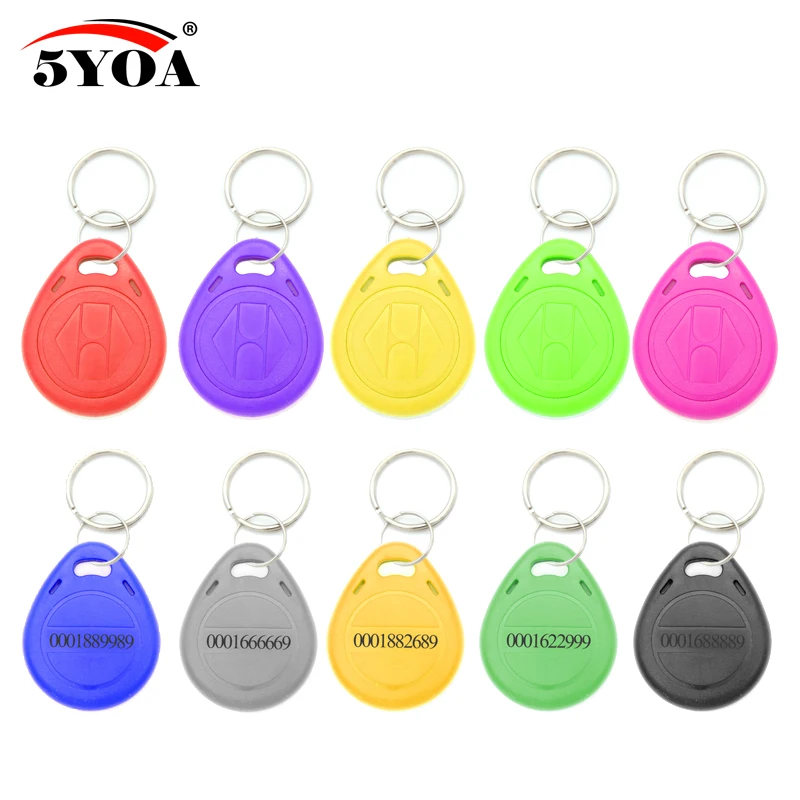 

50pcs RFID 125 khz EM4100 Key Tag Keyfobs Ring Chip Keytab TK4100 Tags 125khz Read Only