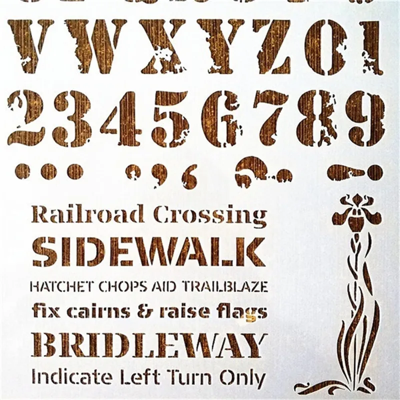 A4 Size DIY Craft Letter Pattern Stencil Template For Wall Painting Scrapbooking Stamping Photo Album Decor Embossing Paper Card A4 Size DIY Craft Letter Pattern Stencil Template For Wall Painting Scrapbooking Stamping Photo Album Decor Embossing Paper Card