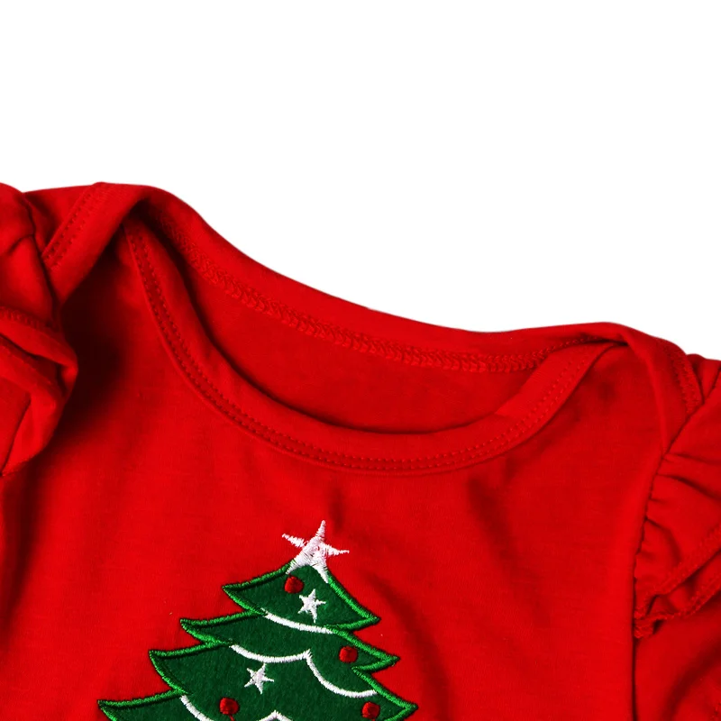 Рождественские платья для детей; кружевные платья-пачки для маленьких девочек; вечерние костюмы; красный комбинезон+ повязка на голову; комплекты одежды для малышей