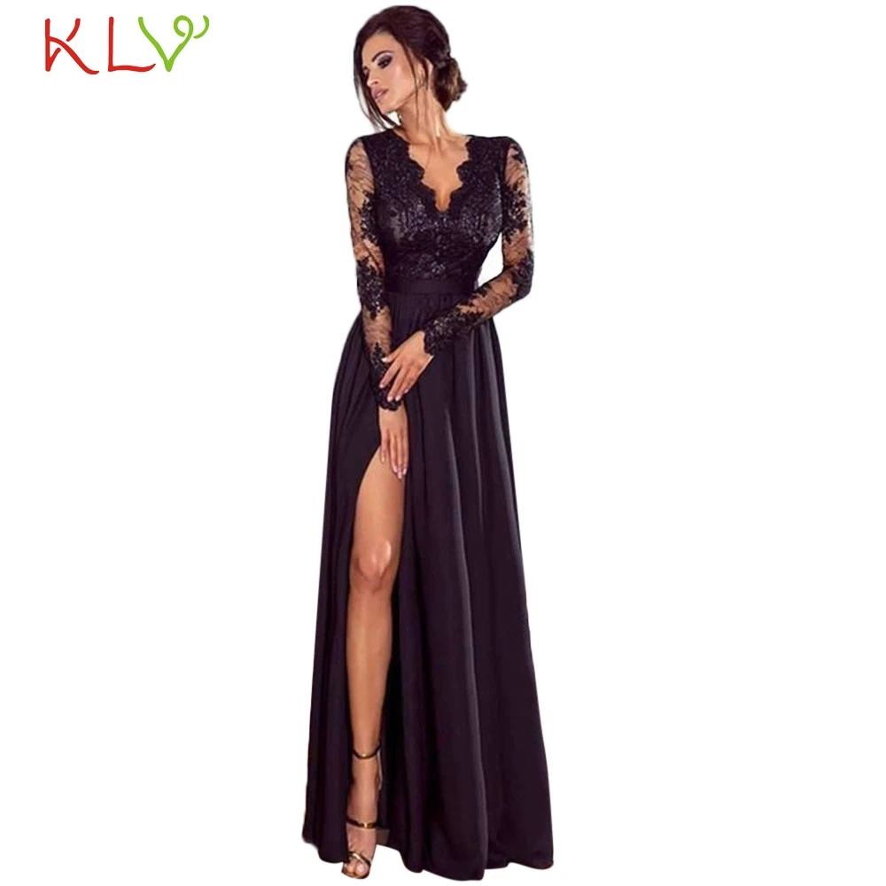 Dress Women Evening Party Elegant Big Size Formal Lace Wedding