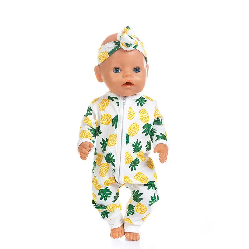 Новые комбинезоны подходят для 43 см Baby Doll 17 дюймов Born Doll Одежда