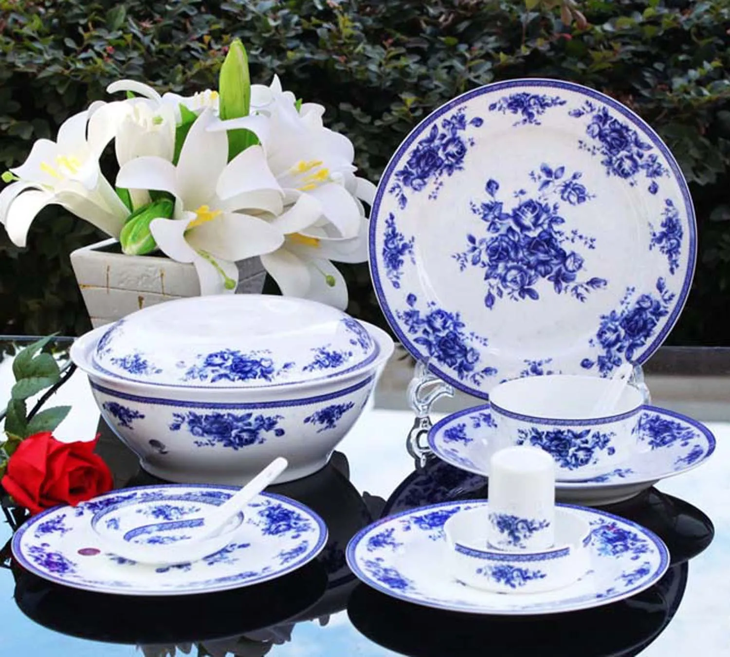 Tableware Jingdezhen Bone China Dinnerware Set Bone China 56 Glaze 