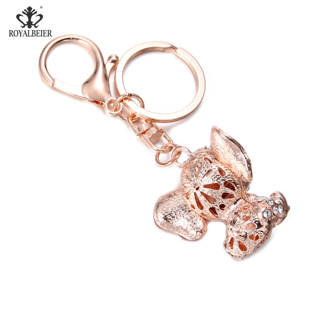 ROYALBEIER 10 шт./лот новый держатель для ключей со стразами подвесные брелоки