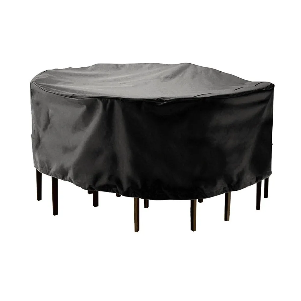 210D Polyester Round Outdoor Furniture Cover Garden Patio ...