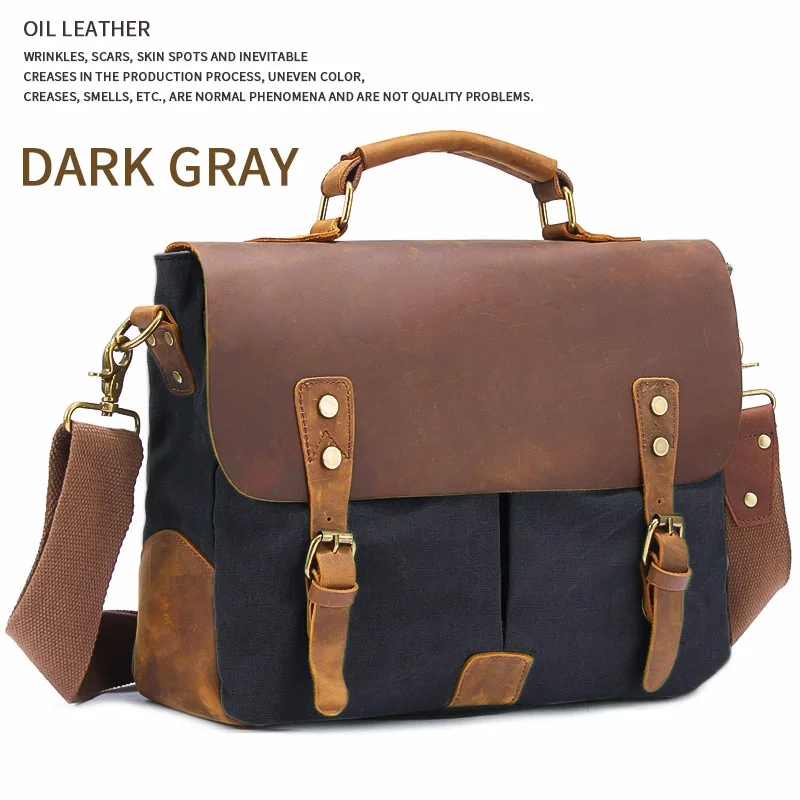 MARKROYAL, новые кожаные дорожные сумки, мужские винтажные сумки на плечо, вместительные сумки, деловая дорожная сумка, школьная сумка для ноутбука - Цвет: Dray Gray
