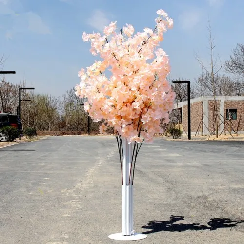 1,5 м 5 футов высокий высококлассный искусственный вишневый цветок дерево бегун прохода колонны дорога поводки для свадьбы T станция центральный поставка - Цвет: champagne