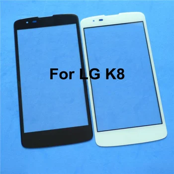 

New For LG K8 K 8 LGK8 Front Outer Glass Lens Touch Screen Panel Cover Front Screen Replacement Without Flex
